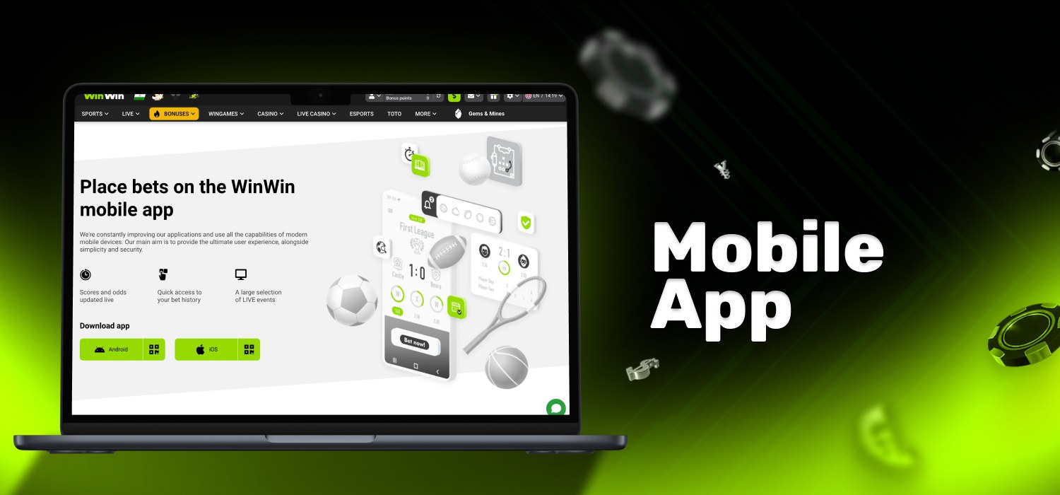 mobile app for Android and iOS
