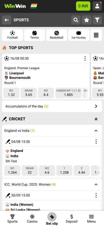 WinWin sport section